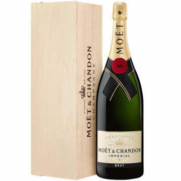 Moet & Chandon - Moët Imperial - Jeroboam (3L) in houten kist